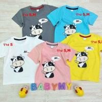 ราคา เสื้อยืดน่ารักๆ ลายวัว สกรีน (1156375284)