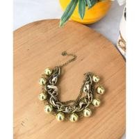 ราคา สร้อยข้อมือโซ่ลายพรางสีทอง-ตําหนิ (27192151601)