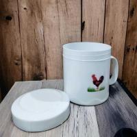 ราคา แก้วจัมโบ้ / แก้วพลาสติกถ้วยสีขาว (24859755334)