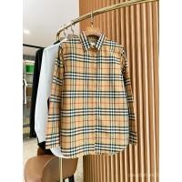 ราคา เสื้อเชิ้ต Burberry สำหรับผู้หญิง ทำจากผ้าฝ้าย มีปุ่มสีขาวแบบซ่อน (43673567398)