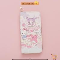 ราคา Blackberry กระเป๋าสตางค์ใบยาว กระเป๋าใส่เหรียญ Hello Kitty ซิป หนัง PU น่ารัก กระเป๋าโทรศัพท์มือถือความจุขนาดใหญ่สาว (25640912920)