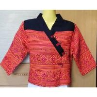 ราคา เสื้อป้าย ผ้าปักมือม้งแท้ คัดเกรด ปักเต็ม พรีเมี่ยม (14647732600)
