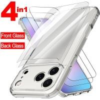 ราคา ด้านหน้าและด้านหลังกระจกนิรภัยป้องกันหน้าจอสําหรับ IPhone 17 Air 17 Pro 17ProMax HD Clear Anti-scratch Full Cover ฟิล์มสําหรับ IPhone17 (43268339565)