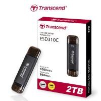 ราคา Transcend External SSD smallest 2TB : ESD310C : USB Type A and USB Type C รับประกัน 5ปี TS2TESD310C (16695464248)