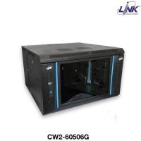 ราคา LINK 19” GLASS WALL RACK รุ่น CW2-60506G ตู้เก็บอุปกรณ์ขนาด 6U ลึก 50CM (27660208366)