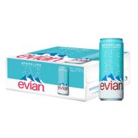 ราคา พร้อมส่งEvian Sparkling Carbonated Natural Mineral 330 ml. 24 can น้ำแร่ Evian Sparkling 330 ml. 24 กระป๋อง (24517657393)