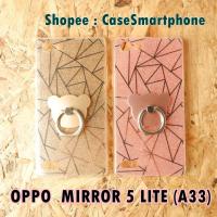 ราคา OPPO Mirror 5 Lite (A33) เคสกากเพชรลายเส้น แหวนหมี mirror5lite (361705196)