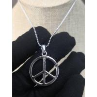 ราคา สร้อยคอจี้สัญลักษณ์สันติภาพและความรัก สร้อยคอชุบเงินแท้ (27857049103)