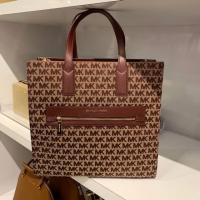 ราคา พร้อมส่ง Michael Kors Monogram Canvas A4 Leather Totes (#35F9GY9T3J) (3508758119)