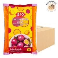 ราคา Aro เอโร่ น้ำเสาวรสไม่มีเมล็ดแช่แข็ง 1 ลัง (1 ล. x 10) ( ส่งแช่แข็ง ) Frozen passion fruit puree (seedless) เสาวรส (26416064839)