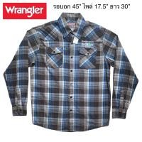 ราคา ⭐️มือ2⭐️Wrangler ลายสก๊อต กระดุมมุก ปักอก (15263206190)