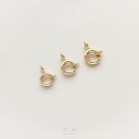 ราคา นำเข้าจากอิตาลี14K ห่อสีทองหัวเข็มขัดสปริงละเอียดอุปกรณ์แฮนด์เมด DIY สร้อยข้อมือสร้อยคอเครื่องประดับหัวเข็มขัดตกแต่ง (26523685132)