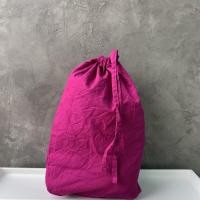 ราคา ถุงผ้าหูรูดสีชมพูบานเย็น ผ้าคอตตอลผสมลินิน ของใหม่ สีสด จุของได้เยอะ (7553594900)