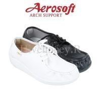 ราคา ☁️NW9092☁️ รองเท้าพยาบาล รองเท้าคัชชู เพื่อสุขภาพ aerosoft arch support(แอโร่ซอฟ) (8458492486)