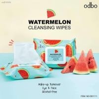 ราคา ◑♦️ส่งด่วน * ถูก ของแท้ ♦️Odbo Watermelon Cleansing Wipes #OD1111 :โอดีบีโอ ทิชชู่ เช็ดเครื่องสำอาง x 1 ชิ้น NP @dayse (13304060789)