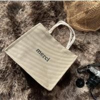 ราคา กระเป๋าผ้ากระสอบ merci จุของได้เยอะ *พร้อมส่ง* (21370680942)