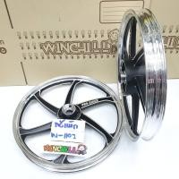 ราคา ล้อแม็ก WAVE125r/ WAVE125x/ WAVE100s 2005/ WAVE100x สีดำปัดเงา 1.40x17 ล้อแม็กขอบ17 (11100996674)