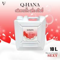 ราคา ครีมอาบน้ำ Q-HANA บรรจุแกลลอน (Shower cream) สบู่เหลว กลิ่นเซ็กซี่ ขนาด 10 ลิตร. (25950257971)