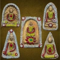 ราคา ชุดพระเบญจภาคี 5 องค์ ประดับหยก ประดับพลอย สมเด็จกรุวัดพระแก้ว สมเด็จกรุวังหน้า (22256829199)