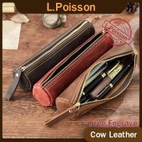 ราคา Free Engrave & COD Crazy Horse Leather กระเป๋าเก็บเครื่องเขียน Retro Handmade กระเป๋าดินสอนักเรียน (42011946476)