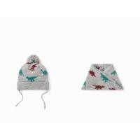 ราคา ชุดผ้าพันคอบีนนี่ไดโนเสาร์สีเทา Zara (25393175670)