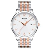 ราคา Tissot Tradition Quartz ทิสโซต์ เทรดิชั่น สีเงิน ทองชมพู T0636102203701 นาฬิกาผู้ชาย (4567259073)