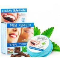ราคา (แบบตลับ 25g) ยาสีฟัน สมุนไพร ภูมิพฤกษา สูตรเข้มข้น Poompuksa Prim Perfect Herbal Toothpaste พริมเพอร์ เฟค (6234707172)