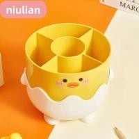 ราคา ที่ใส่ดินสอ NIULIAN ที่ใส่ปากกา PP เป็ดน้อยสีเหลือง Division สํานักงานถ้วยดินสอน่ารัก (26092742407)