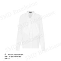 ราคา Armani Exchange เสื้อเชิ้ตแขนยาว รุ่น Shirt With Bow On The Neck Code: 6RYC05 YN3NZ 1000 (44169695942)