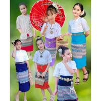 ราคา ชุดไทย ชุดพื้นเมือง ชุดไทยพื้นเมืองเด็กน่ารัก (42300152076)