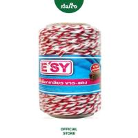 ราคา E'sy เชือกเกลียวขาวแดง เชือกไปรษณีย์ ยาว 200 เมตร ความหนา 3 มม. (18832484091)
