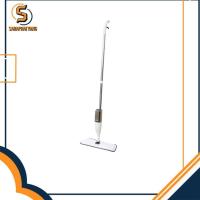 ราคา ไม้ถูพื้น สีขาว ไม้ม๊อบ ไม้ถูพื้นสเปรย์ ไม้ถูพื้นแบบสเปรย์ Spray Mop ม๊อบดันฝุ่น Flat Mop มีที่ฉีดน้ำ หมุนได้ 360 องศา (18882755891)
