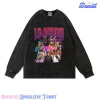 ราคา Bandit Area "lil wayne the rap" Oversize Longsleeves T-shirt Vintage tee (44473045915)