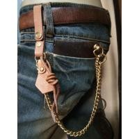 ราคา โซ่ทองเหลือง+ชุดหนังฟอกฝาดคล้องกระเป๋า โซ่คล้องกระเป๋าสตางค์ โซ่คล้องกางเกง ครบเซตเท่ห์ๆกันตกหล่น (9821584268)