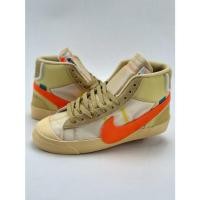 ราคา Nike Blazer Wolf OFF-WHITE All Hallows Eve THE THE รองเท้าผ้าใบแฟชั่นที่เรียบง่าย AA3832- 700AK (28428138902)