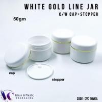 ราคา เส้นทองสีขาว 50GM พร้อมหมวกและสต็อตเปอร์ CVC 50WGL โพสต์วันนี้ ! (23643421685)