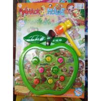 ราคา ฆ้อนทุบตัวตุ่น ลายแอปเปิ้ลแผง ของเล่นเสริมพัฒนาการ เกมส์ตีตัวตุ่น มีเสียงดนตรีน่ารัก (1252042960)