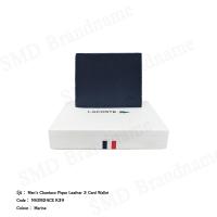 ราคา Lacoste กระเป๋าสตางค์ รุ่น Men's Chantaco Pique Leather 3 Card Wallet Code: NH2824CE K39 (23963133688)
