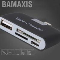 ราคา Bamaxis Type C Card Reader Multi in 1 USB 3.1 Memory พร้อมฟังก์ชั่นการรองรับพอร์ต USB/SD/TF/MICRO PORT สำหรับ MAC Mini PCS และแล็ปท็อป (สีดำ) (42604683013)