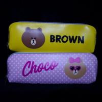 ราคา กระเป๋าดินสอ Line Friends Brown &​ Choco (2349586953)