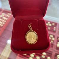 ราคา จี้พระพิฆเนศวร (สำหรับสร้อย 2สลึง) พระแท้ เลี่ยมทองคำแท้90% (มีใบรับประกันทอง) (18642780205)