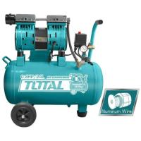 ราคา TCS1075242 โททาล ปั๊มลม 24ลิตร ปั๊มลมโรตารี่(ไม่ใช้น้ำมัน) TOTAL ถังบรรจุลม โรตารี่ ขนาด 24L 600วัตต์ (OIL FREE) (22725249996)