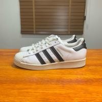 ราคา ADIDAS SUPERSTAR WHITE BLACK มือสองของแท้ (41668045709)