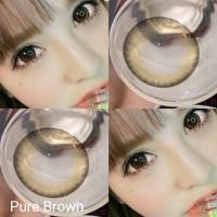 ราคา คอนแทคเลนส์ รุ่น Pure สีเทา/ตาล Gray/Brown (29927031491)