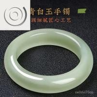 ราคา กำไลหยกธรรมชาติเหอเทียนซินเจียงแท้สำหรับผู้หญิง กำไลหยกสีเขียวและขาวแบบน้ำใส หยกเจียไนต์ทรงกลมสีเขียว FBGJ (41820660252)