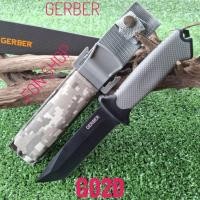 ราคา อุปกรณ์เดินป่า มีด มีดพก มีดเดินป่า มีดพกใบตาย GERBER รุ่น G02D ใบดำด้ามเทา (29752229231)