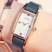 ราคา [คลังสินค้าพร้อม] GUOU 8085 Retro Simple Small Temperament Literary Mori Style Belt All-Match Ladies Quartz Watch (41214493561)
