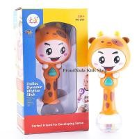 ราคา ProudNada Toys ของเล่นเด็กเขย่ามือหน้าตุ๊กตา(สีส้ม) Huile NO.3101-2 (671676282)
