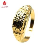 ราคา AGOLD แหวนทอง ครึ่งสลึง ลายหัวโปร่ง (คละลาย) ทองคำแท้ 96.5 (1376391667)