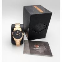 ราคา นาฬิกา HARLEY DAVIDSON WOMEN'S 77L108 BY BULOVA QUARTZ พร้อมกล่อง (ใหม่มีตำหนิ) (25601351035)